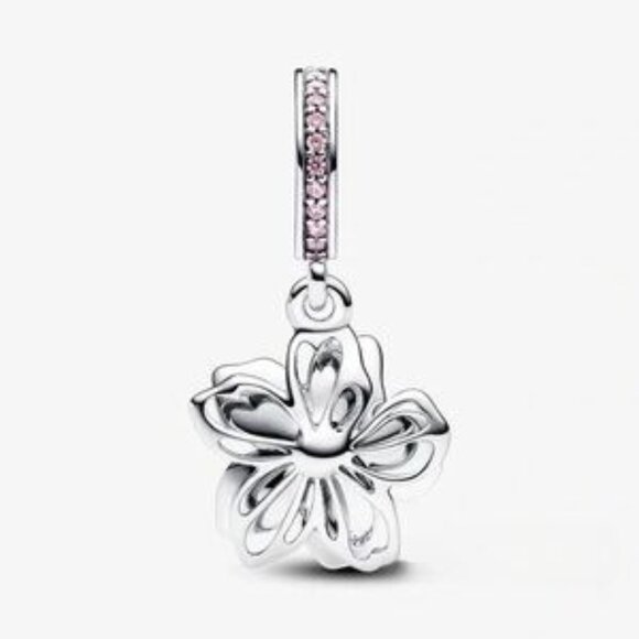New Pandora Cherry Blossom Dangle Charm - Picture 2 of 3